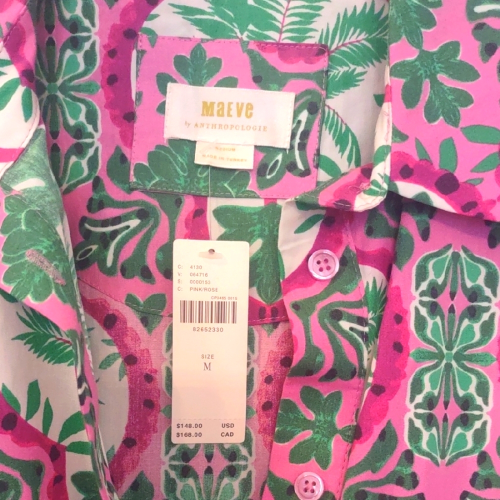 Anthropologie Maeve Betina Tiered Dress With Pockets